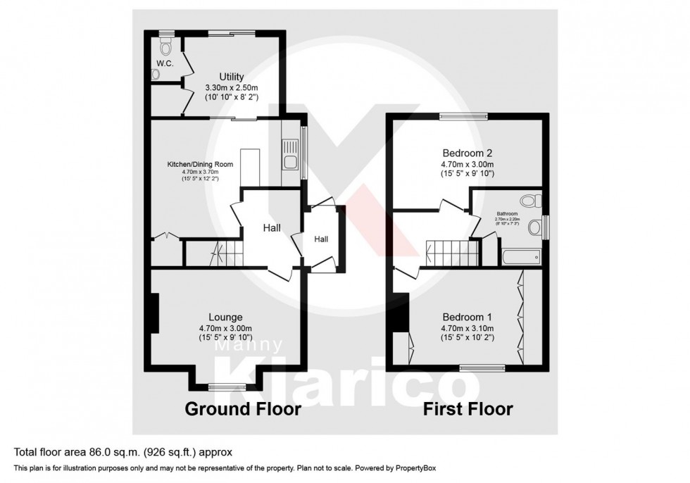 Floorplan for Springcroft Road, Birmingham