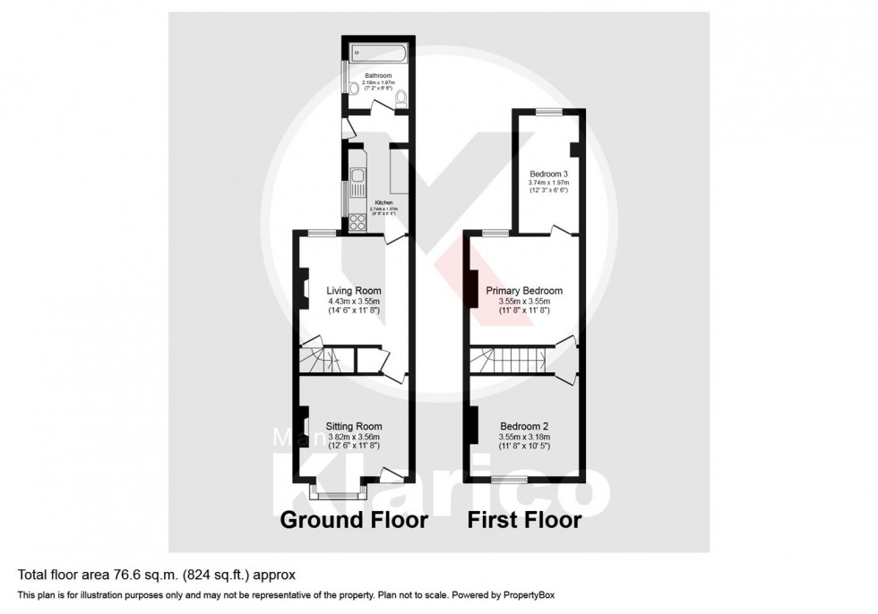 Floorplan for Avondale Road, Birmingham