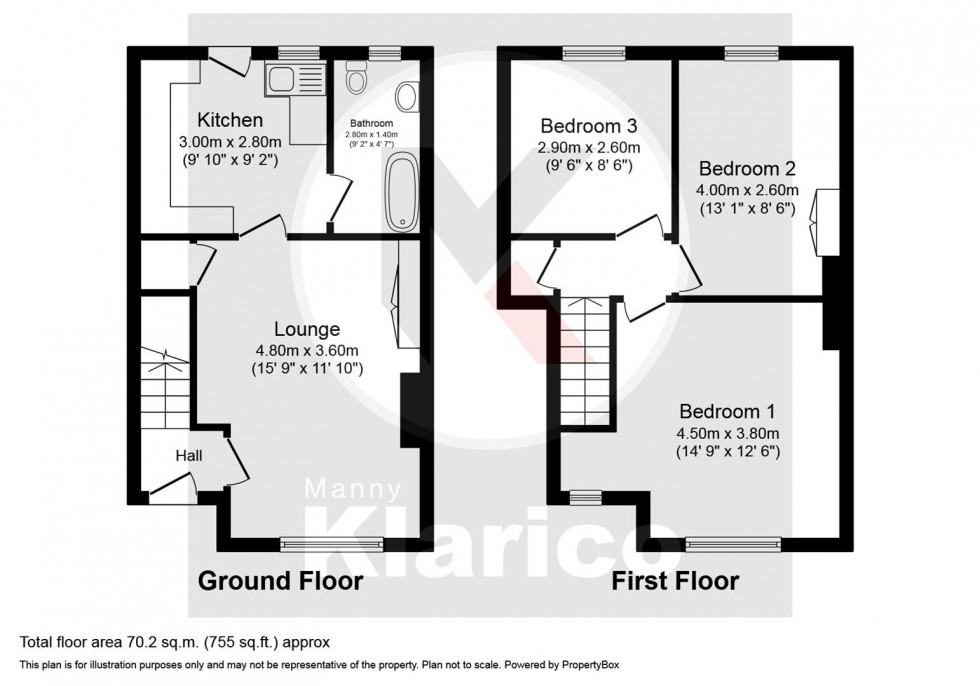 Floorplan for Leominster Road, Birmingham