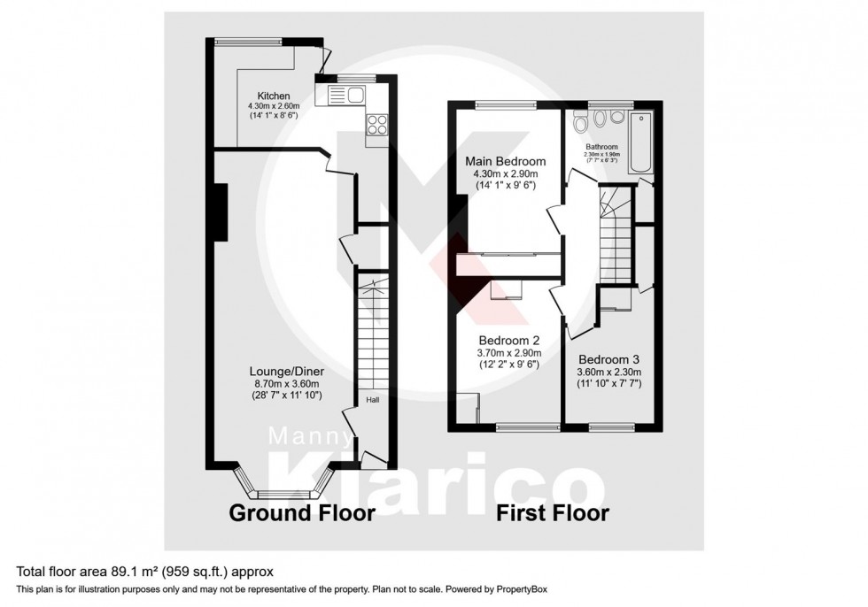 Floorplan for Cateswell Road, Hall Green