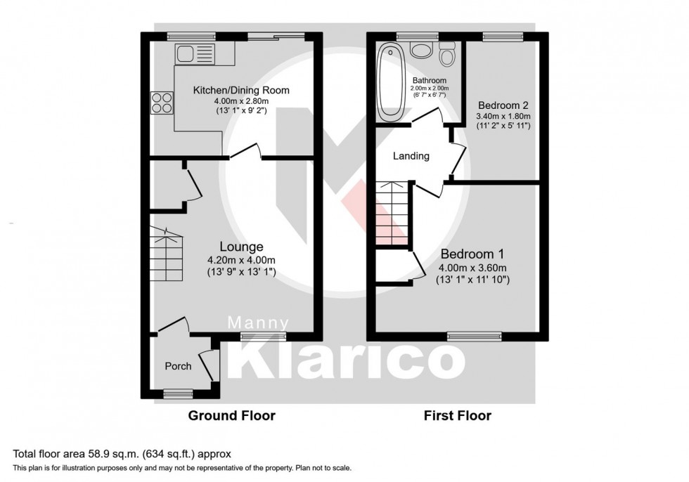 Floorplan for Windsor Street, Birmingham