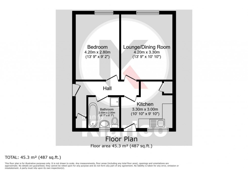 Floorplan for Colville Walk, Birmingham