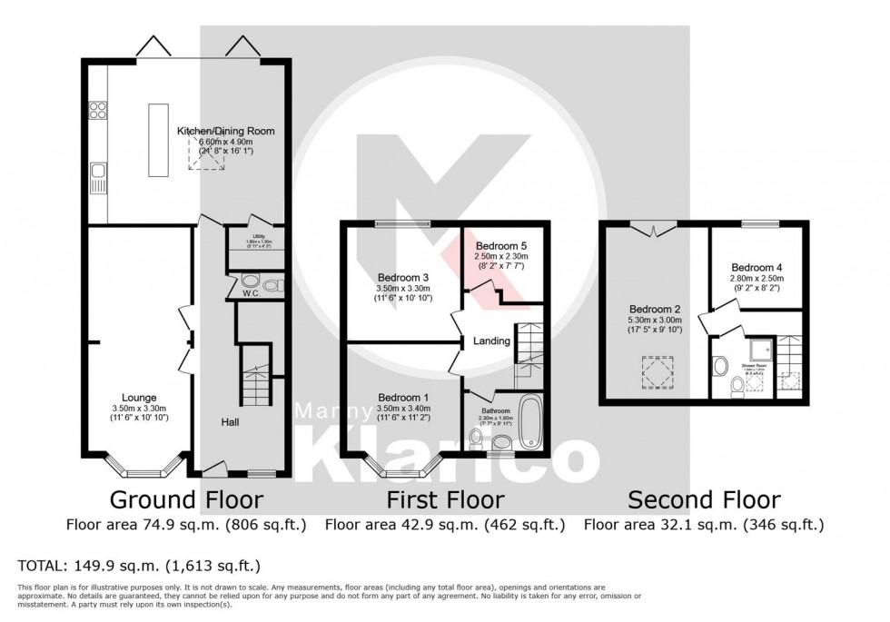 Floorplan for Brooklands Road, Hall Green