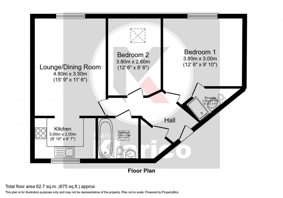 Floorplan for Reddings Lane, Birmingham