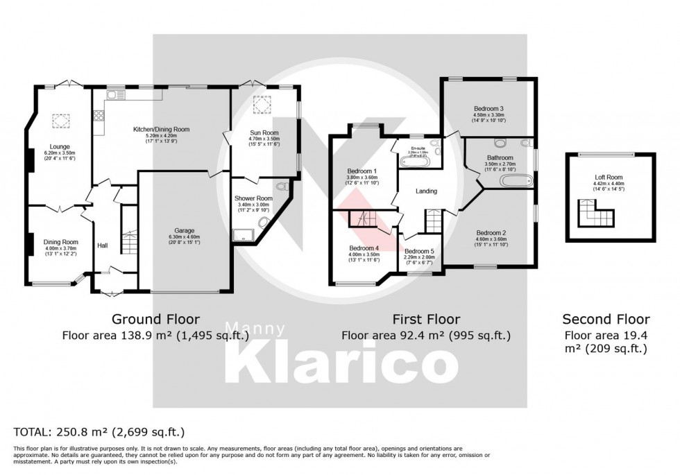 Floorplan for Heythrop Grove, Moseley