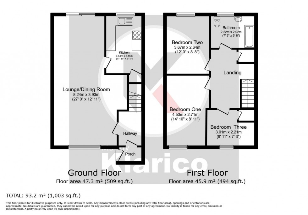 Floorplan for Linkswood Close, Birmingham