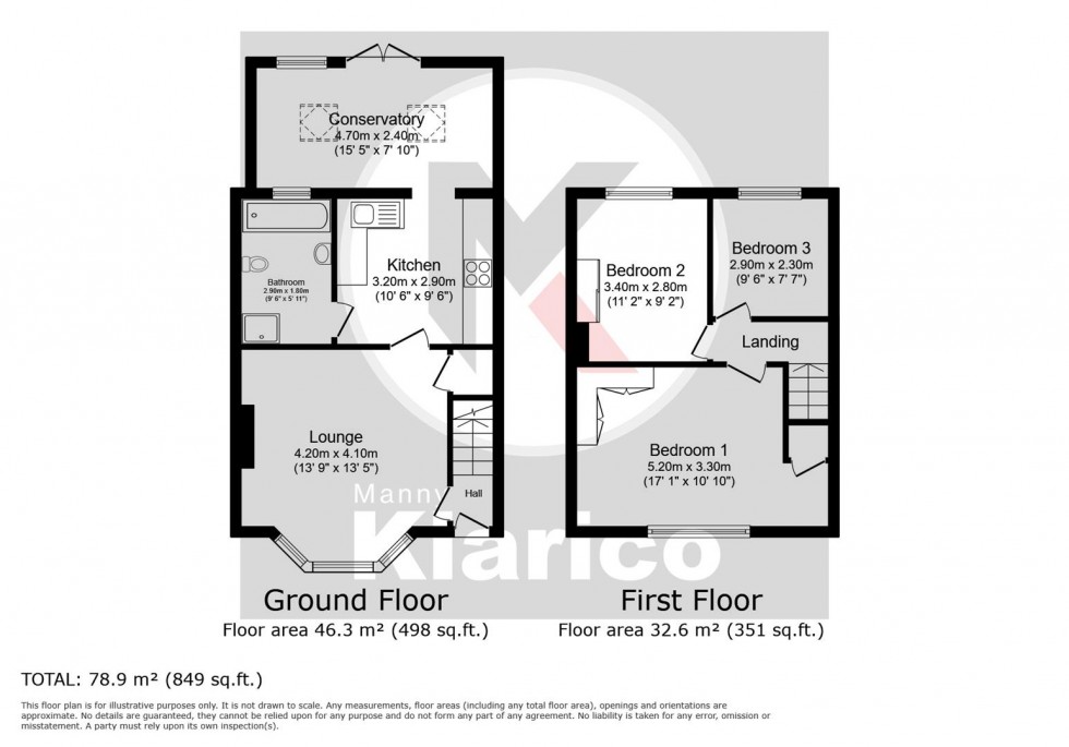 Floorplan for Cleeve Road, Birmingham